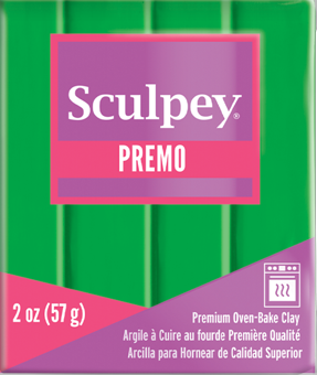 Sculpey Premo Polymer Clay - Bright Green Pearl 2 oz.